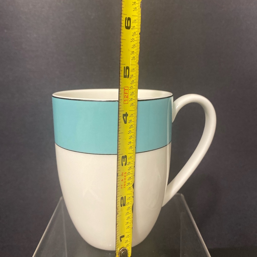 Kate Spade teal Rutherford mug